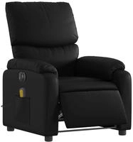 vidaXL Massagesessel Elektrisch Schwarz Kunstleder