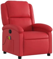 vidaXL Massagesessel Rot Kunstleder