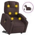 vidaXL Elektrischer Massagesessel mit Aufstehhilfe Stoff (3204409)