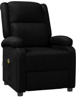 vidaXL Massagesessel Schwarz Kunstleder