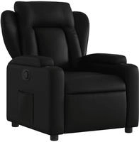 vidaXL Massagesessel Schwarz Kunstleder