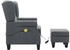 vidaXL Massagesessel mit Hocker Stoff (320161)
