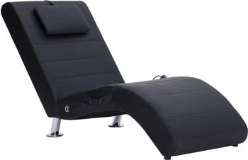 vidaXL Massage-Chaiselongue mit Kissen Kunstleder (281284)
