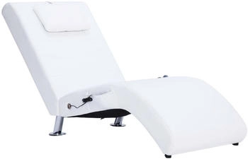 vidaXL Massage-Chaiselongue mit Kissen Kunstleder (281285)