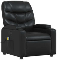vidaXL Massagesessel Schwarz Kunstleder