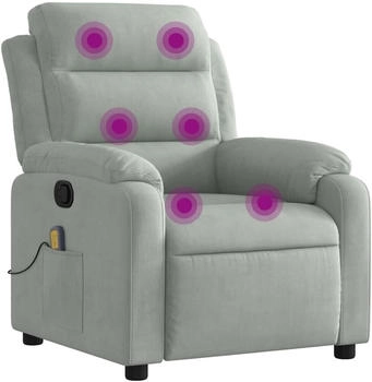vidaXL Massagesessel Manuell Samt (373511)
