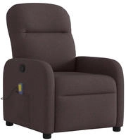 vidaXL Massagesessel Dunkelbraun Stoff