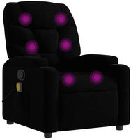 vidaXL Massagesessel Schwarz Stoff