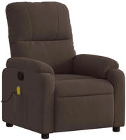 vidaXL Massagesessel Braun Mikrofasergewebe