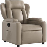 vidaXL Massagesessel Cappuccino-Braun Kunstleder