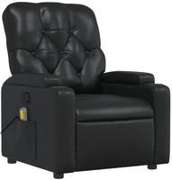 vidaXL Massagesessel Schwarz Kunstleder