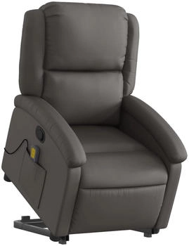 vidaXL Massagesessel mit Aufstehhilfe Echtleder (3204269)