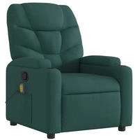 vidaXL Massagesessel Dunkelgr&uuml;n Stoff