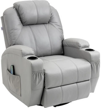 HomCom Sessel mit Massagefunktion (700-166V90GY)