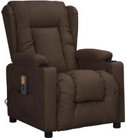 vidaXL Massagesessel Braun Kunstleder