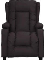 vidaXL Massagesessel Schwarz Kunstleder