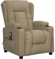 vidaXL Massagesessel Cappuccino-Braun Kunstleder