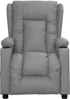 vidaXL Massagesessel Grau Kunstleder