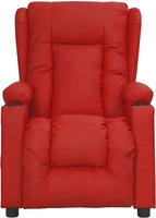 vidaXL Massagesessel Weinrot Kunstleder