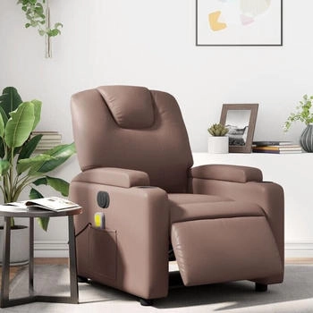 vidaXL Massagesessel Elektrisch Kunstleder (3204425)