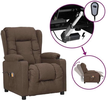 vidaXL Massagesessel Elektrisch Stoff (3098797)