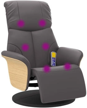 vidaXL Massagesessel mit Fu&szlig;teil Kunstleder (356635)