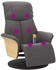 vidaXL Massagesessel mit Fußteil Kunstleder (356635)