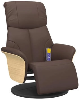 vidaXL Massagesessel mit Fu&szlig;teil Kunstleder (356634)