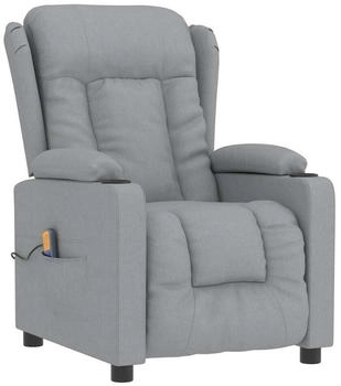 vidaXL Massagesessel Hellgrau Stoff (339058)