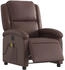 vidaXL Massagesessel Elektrisch Braun Kunstleder (3204221)
