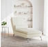 vidaXL Massage-Chaiselongue mit Nackenrolle Creme Samt (379457)