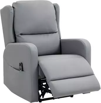 HomCom Massagesessel mit Fußteil (700-189V90GY)