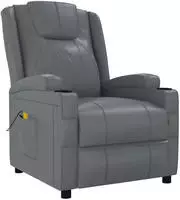 vidaXL Massagesessel Anthrazit Kunstleder