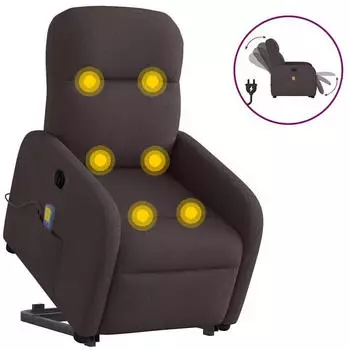 vidaXL Elektrischer Massagesessel mit Aufstehhilfe Stoff (3303007)
