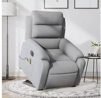 vidaXL Elektrischer Massagesessel mit Aufstehhilfe Stoff (3205016)