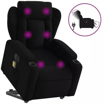 vidaXL Elektrischer Massagesessel mit Aufstehhilfe Stoff (3204520)