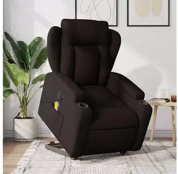 vidaXL Elektrischer Massagesessel mit Aufstehhilfe Stoff (3204523)