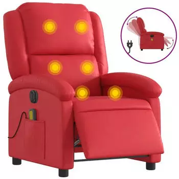 vidaXL Massagesessel Elektrisch Kunstleder (3204224)