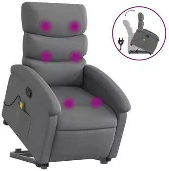 vidaXL Massagesessel mit Aufstehhilfe Samt (3203991)