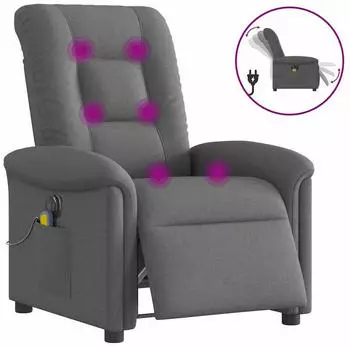 vidaXL Massagesessel Elektrisch Stoff (3303245)