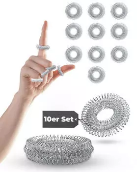Neolymp Akupressur-Ring Edelstahl 10 Stk. (AR210)