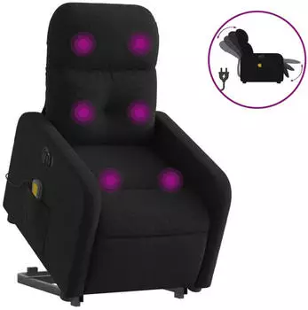 vidaXL Elektrischer Massagesessel mit Aufstehhilfe Stoff (3206824)