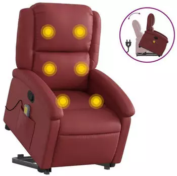vidaXL Massagesessel mit Aufstehhilfe Kunstleder (3204237)