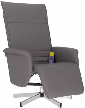 vidaXL Massagesessel mit Fu&szlig;teil Kunstleder (356651)