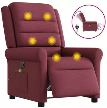 vidaXL Massagesessel Elektrisch Stoff (3303307)