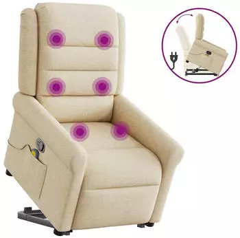 vidaXL Massagesessel mit Aufstehhilfe Stoff (3303332)