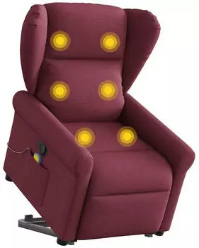 vidaXL Massagesessel mit Aufstehhilfe Stoff (3303387)