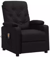 vidaXL Massagesessel Schwarz Kunstleder