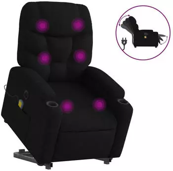 vidaXL Elektrischer Massagesessel mit Aufstehhilfe Stoff (3204634)