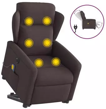 vidaXL Elektrischer Massagesessel mit Aufstehhilfe Stoff (3303169)